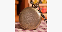 Load image into Gallery viewer, Gold Forest Half Hunter Pocket Watch - FREE SHIP DEALS
