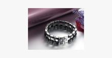 Load image into Gallery viewer, Black Strip Stainless Steel Bracelet - FREE SHIP DEALS