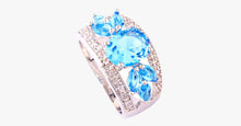 Load image into Gallery viewer, Fancy Oval Cut Aquamarine Ring - FREE SHIP DEALS