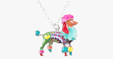 Load image into Gallery viewer, Poodle Dog Pendant Necklace