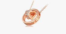 Load image into Gallery viewer, Double Heart Ring Necklace - FREE SHIP DEALS
