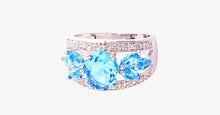 Load image into Gallery viewer, Fancy Oval Cut Aquamarine Ring - FREE SHIP DEALS