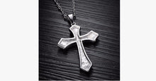Load image into Gallery viewer, Men's Cross Dotted Pendant