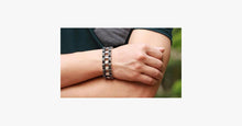 Load image into Gallery viewer, Black Strip Stainless Steel Bracelet - FREE SHIP DEALS