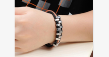 Load image into Gallery viewer, Rough Tracks Stainless Steel Men's Bracelet