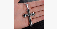 Load image into Gallery viewer, Men's Cross Dotted Pendant