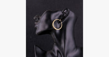 Load image into Gallery viewer, Solid Gold French Lock Hoops