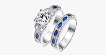 Load image into Gallery viewer, Solid Sapphire Crystal Ring Set