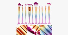 Load image into Gallery viewer, Mermaid Tail Rainbow Brush Set