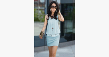Load image into Gallery viewer, Mini Chiffon Sleeveless Tunic Dress - FREE SHIP DEALS