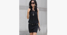 Load image into Gallery viewer, Mini Chiffon Sleeveless Tunic Dress - FREE SHIP DEALS