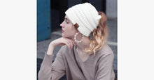 Load image into Gallery viewer, Soft Knit Ponytail Beanie