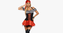 Load image into Gallery viewer, Woman Pirate Halloween Costume - FREE SHIP DEALS