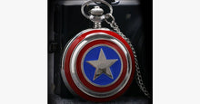 Load image into Gallery viewer, Captain America Pocket Watch - FREE SHIP DEALS