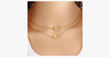 Load image into Gallery viewer, Double Layer Round Pendant Necklace - FREE SHIP DEALS