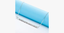Load image into Gallery viewer, She Believed She Could So She Did Bar Necklace