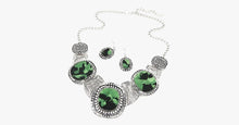 Load image into Gallery viewer, Rhinestone Statement Necklace Set