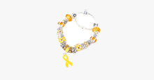 Load image into Gallery viewer, Yellow Ribbon Awareness Bracelet - FREE SHIP DEALS