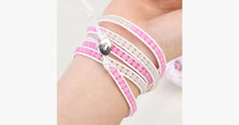 Load image into Gallery viewer, Pink Ribbon Wrap Bracelet