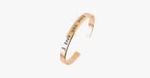Load image into Gallery viewer, 18k Gold Plated - I Love You More Bangle - FREE SHIP DEALS