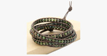 Load image into Gallery viewer, 4MM  Natural Jasper Stone Wrap Bracelet - FREE SHIP DEALS