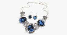 Load image into Gallery viewer, Rhinestone Statement Necklace Set