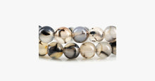 Load image into Gallery viewer, Black White Texture Onyx Chalcedony Beads Bracelet/Necklace - FREE SHIP DEALS