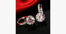 Load image into Gallery viewer, Unique Round Small Crystal Hoop Earrings - FREE SHIP DEALS