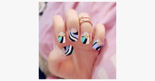 Load image into Gallery viewer, Double Striped Fake Nails - FREE SHIP DEALS