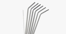 Load image into Gallery viewer, 6pcs Reusable Stainless Steel Drinking Straws - FREE SHIP DEALS