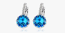 Load image into Gallery viewer, Unique Round Small Crystal Hoop Earrings - FREE SHIP DEALS