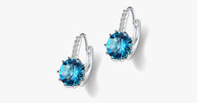 Load image into Gallery viewer, Unique Round Small Crystal Hoop Earrings - FREE SHIP DEALS