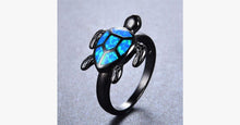 Load image into Gallery viewer, Unique Turtle Blue Ring - FREE SHIP DEALS