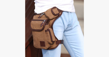 Load image into Gallery viewer, Multifunction Outdoor Cotton Sport Leg Bag Canvas Waist Bag Money Belt Fanny Pack - FREE SHIP DEALS