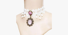 Load image into Gallery viewer, Pink Rose Choker