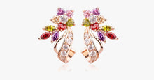 Load image into Gallery viewer, Zirconia Flower Stud Earrings - FREE SHIP DEALS