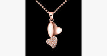 Load image into Gallery viewer, Romantic Double Heart Crystal Pendant Necklace