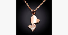 Load image into Gallery viewer, Romantic Double Heart Crystal Pendant Necklace