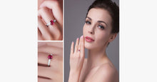 Load image into Gallery viewer, Garnet Love Promise Ring