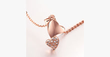 Load image into Gallery viewer, Romantic Double Heart Crystal Pendant Necklace