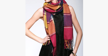 Load image into Gallery viewer, Plaid Style Wool Scarf and Shawl - Assorted Colors