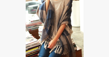 Load image into Gallery viewer, Plaid Style Wool Scarf and Shawl - Assorted Colors