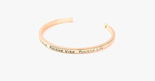 Load image into Gallery viewer, Positive Mind Positive Vibe Positive Life Cuff Bangle - FREE SHIP DEALS