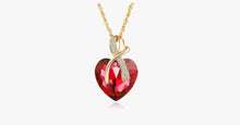 Load image into Gallery viewer, Gem Heart Ribbon Pendant