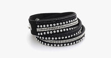 Load image into Gallery viewer, Metallic Leather Wrap Bracelet