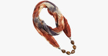 Load image into Gallery viewer, Hippie Earth-Tone Scarf Necklace - FREE SHIP DEALS