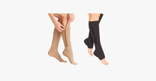 Load image into Gallery viewer, Unisex Open Toe Zipper Compression Socks - FREE SHIP DEALS