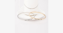 Load image into Gallery viewer, Love Laugh Live Engraved Bangle - FREE SHIP DEALS