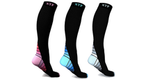 Load image into Gallery viewer, Unisex Compression Support Knee Length Socks 3-Pairs - FREE SHIP DEALS