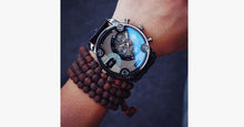 Load image into Gallery viewer, Men's Leather Band Steel Shell Watch